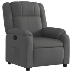 Fauteuil inclinable gris foncé tissu 581105581105