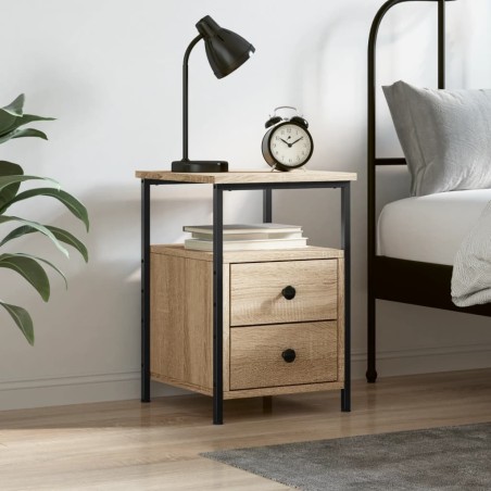 Table de chevet chêne sonoma 34x35,5x50 cm bois d'ingénierie 581108581108