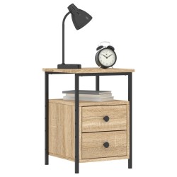 Table de chevet chêne sonoma 34x35,5x50 cm bois d'ingénierie 581108581108