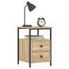 Table de chevet chêne sonoma 34x35,5x50 cm bois d'ingénierie 581108581108