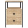Table de chevet chêne sonoma 34x35,5x50 cm bois d'ingénierie 581108581108
