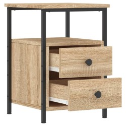 Table de chevet chêne sonoma 34x35,5x50 cm bois d'ingénierie 581108581108