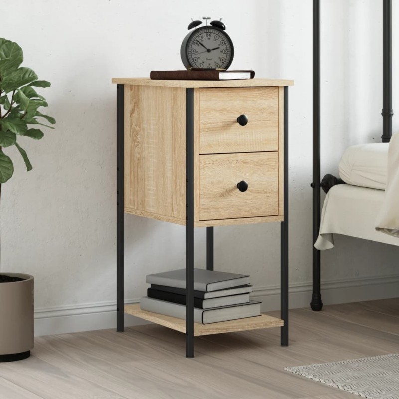 Table de chevet chêne sonoma 32x42x70 cm bois d'ingénierie 581110581110