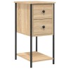 Table de chevet chêne sonoma 32x42x70 cm bois d'ingénierie 581110581110
