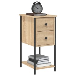 Table de chevet chêne sonoma 32x42x70 cm bois d'ingénierie 581110581110