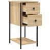 Table de chevet chêne sonoma 32x42x70 cm bois d'ingénierie 581110581110