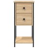 Table de chevet chêne sonoma 32x42x70 cm bois d'ingénierie 581110581110
