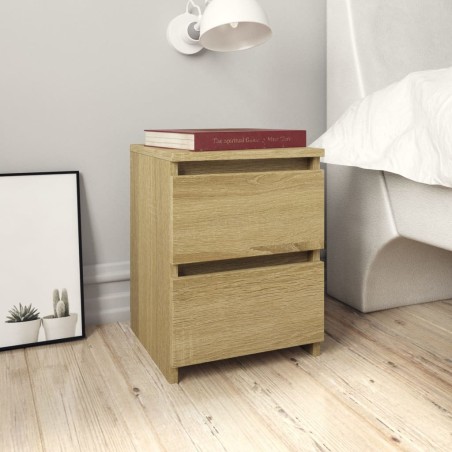 Table de chevet Chêne sonoma 30x30x40 cm Bois d'ingénierie 581111581111