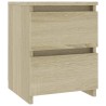 Table de chevet Chêne sonoma 30x30x40 cm Bois d'ingénierie 581111581111