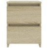 Table de chevet Chêne sonoma 30x30x40 cm Bois d'ingénierie 581111581111