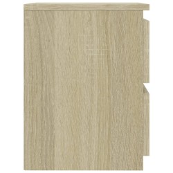 Table de chevet Chêne sonoma 30x30x40 cm Bois d'ingénierie 581111581111