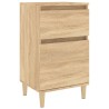 Table de chevet chêne sonoma 40x35x70 cm 581124581124