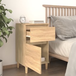 Table de chevet chêne sonoma 40x35x70 cm 581124581124