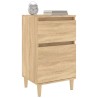 Table de chevet chêne sonoma 40x35x70 cm 581124581124