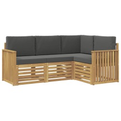 Ensembles de canapés 4 pcs Blanc et anthracite 581125581125