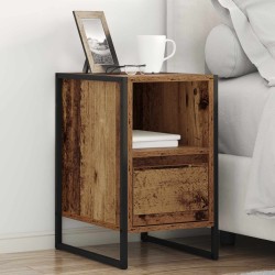 Table de chevet avec tiroir 2 pcs Bois Ancien 39,5 x 30 x 50 cm 581128581128