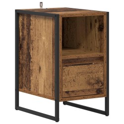 Table de chevet avec tiroir 2 pcs Bois Ancien 39,5 x 30 x 50 cm 581128581128