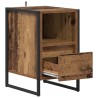 Table de chevet avec tiroir 2 pcs Bois Ancien 39,5 x 30 x 50 cm 581128581128