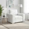 Fauteuil Blanc 100 cm Simili cuir 581133581133