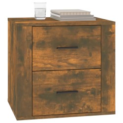Table de chevet Chêne fumé 50x39x47 cm 581134581134