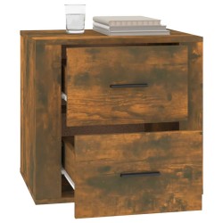 Table de chevet Chêne fumé 50x39x47 cm 581134581134