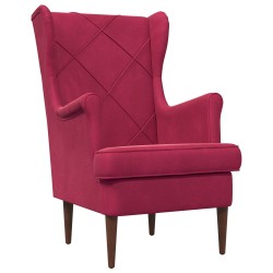 Fauteuil Bordeaux Velours 581136581136
