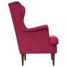 Fauteuil Bordeaux Velours 581136581136