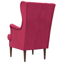 Fauteuil Bordeaux Velours 581136581136