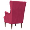 Fauteuil Bordeaux Velours 581136581136
