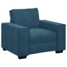 Fauteuil canapé bleu 100x78x84 cm velours 581137581137