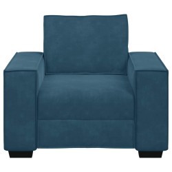 Fauteuil canapé bleu 100x78x84 cm velours 581137581137
