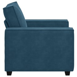 Fauteuil canapé bleu 100x78x84 cm velours 581137581137