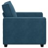 Fauteuil canapé bleu 100x78x84 cm velours 581137581137