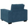 Fauteuil canapé bleu 100x78x84 cm velours 581137581137