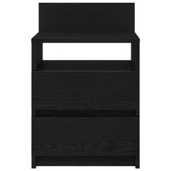 Tables de chevet (lot de 2) avec 2 tiroirs noires 40 x 33 x 60 cm 581138581138