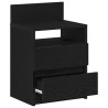 Tables de chevet (lot de 2) avec 2 tiroirs noires 40 x 33 x 60 cm 581138581138