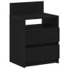 Tables de chevet (lot de 2) avec 2 tiroirs noires 40 x 33 x 60 cm 581138581138