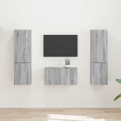 Ensemble meuble TV 5 pcs Gris Sonoma Bois d'ingénierie 581141581141