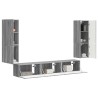 Ensemble meuble TV 4 pcs Gris Sonoma Bois d'ingénierie 581144581144