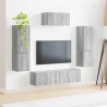 Ensemble meuble TV 4 pcs Gris Sonoma Bois d'ingénierie 581144581144