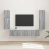 Ensemble meuble TV 4 pcs Gris Sonoma Bois d'ingénierie 581145581145