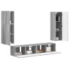 Ensemble meuble TV 4 pcs Gris Sonoma Bois d'ingénierie 581145581145