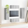 Ensemble meuble TV 4 pcs Gris Sonoma Bois d'ingénierie 581145581145