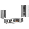 Ensemble meuble TV 4 pcs Gris Sonoma Bois d'ingénierie 581146581146