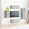 Ensemble meuble TV 4 pcs Gris Sonoma Bois d'ingénierie 581146581146