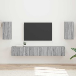 Ensemble meuble TV 5 pcs Gris Sonoma Bois d'ingénierie 581147581147
