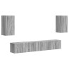 Ensemble meuble TV 5 pcs Gris Sonoma Bois d'ingénierie 581147581147