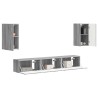 Ensemble meuble TV 5 pcs Gris Sonoma Bois d'ingénierie 581147581147