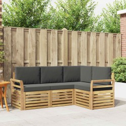 Ensembles de canapés 4 pcs Blanc et anthracite 581148581148