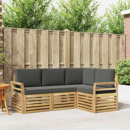 Ensembles de canapés 4 pcs Blanc et anthracite 581148581148